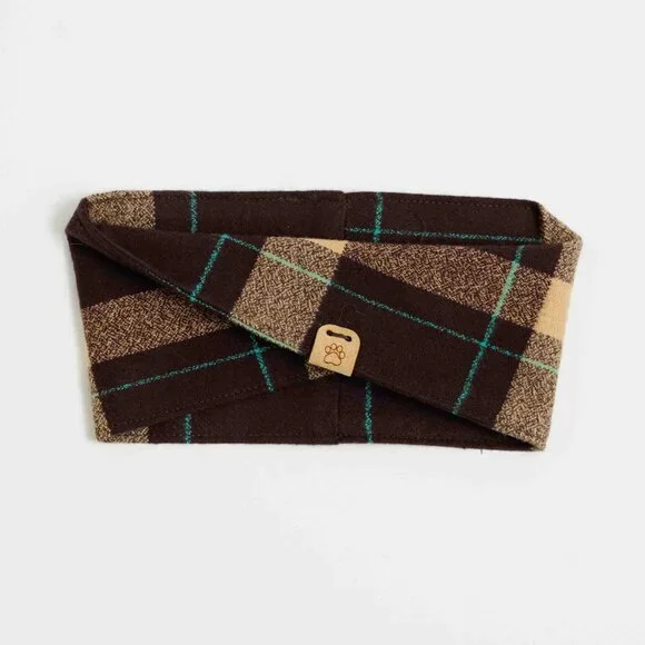 XS Flannel Dog Bandana Infinity Scarf for small dogs - Picture 12 of 13